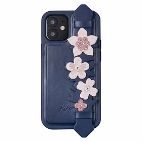 Kingxbar Sweet Series dėklas telefonui dekoruotas originaliais Swarovski kristalais iPhone 12 Pro / iPhone 12 Pro Max mėlynas