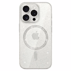Blizgus magnetinis dėklas telefonui Iphone 12 Pro skaidrus