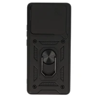 Slenkančios kameros šarvuotas dėklas telefonui Xiaomi Redmi Note 14 Pro 5G juodas