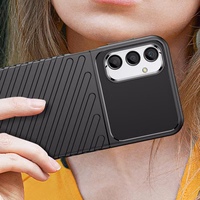 Thunder Case dėklas Samsung Galaxy A24 4G silikoninis šarvuotas dėklas juodas