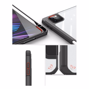 Dux Ducis Toby Armored Flip Smart Case для iPad Air 2020/2022 с держателем Apple Pencil Holder Pink