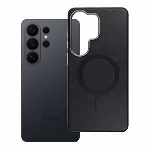 GENTLEMAN MAG COVER magnetinis dėklas telefonui, suderinamas su MagSafe, skirtas SAMSUNG S26 Ultra, juodas