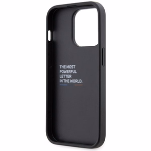 BMW Grip Stand Hot Stamp iPhone 14 Pro deklas - Juodas
