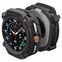 Spigen Rugged Armor dėklas laikrodžiui Samsung Galaxy Watch 8 Classic 46mm - matinis juodas