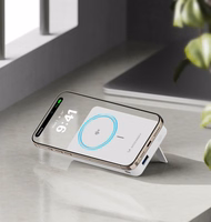 Wozinsky WLWP-10KA0Y3WS 22.5W PD Qi2 10000mAh su stovu Išorinė baterija (f) - balta