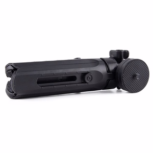 Mini trikojis asmenukių lazda laikiklis telefonui, kamerai ir GoPro, 16-21 cm - juodas