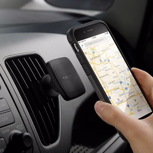 Держатель телефона Spigen H12 для автомобильного воздуховода магнитный - чёрный