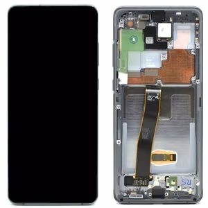 LCD ekranas Samsung G988 S20 Ultra su jutikliniu ekranu ir rėmu Cosmic Grey originalus (service pack)