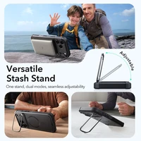 ESR Cyber Kickstand Magnetinis dėklas telefonui iPhone 17 Pro Max - juodas