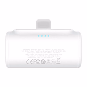 Išorinė baterija Baseus Compact 5000mAh, 20W, USB-C (balta)