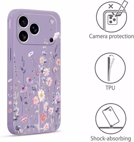 Pnakqil Iphone 17 Air dėklas Flowers Lavender