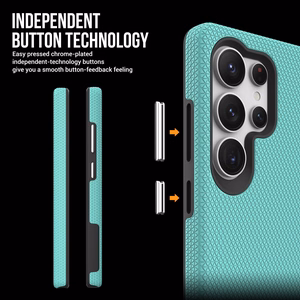 Dėklas Perfectionists Triangle Case Samsung S918 S23 Ultra 5G žalias