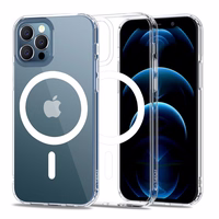 Tech-Protect MagMat Magnetinis dėklas telefonui iPhone 12 / 12 Pro - skaidrus
