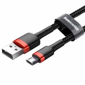 Baseus Cafule Micro USB kabelis 2A, 3 m, juoda/raudona