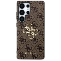 Guess Big 4G Logo Classic Logo dėklas telefonui Samsung Galaxy S25 Ultra rudas