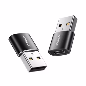 Joyroom adapteris iš USB Type C (moteriška) į USB (vyriška) 2 vnt. juodas (S-H152 Black)