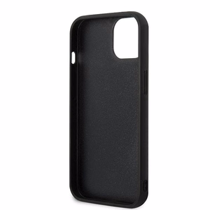 Dėklas telefonui Karl Lagerfeld KLHCP13S3DKPK iPhone 13 mini 5,4\" juodas / juodas kietasis dėklas Ikonik Patch