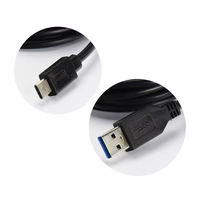 USB A į Type C 3.0 2A kabelis HD2 2 m juodas