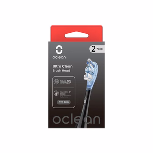 Oclean Ultra Clean šepetėlių galvutės 2 vnt. UC02 B02, juodos