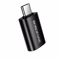 "Borofone" adapteris BV26C - C tipo USB adapteris - juodas