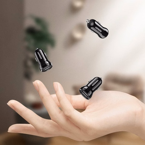 Ugreen automobilinis įkroviklis 2x USB 24W 4.8A (2x 2.4A) juodas (50875)