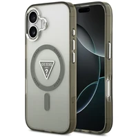 GUESS dėklas telefonui IPHONE 17 suderinamas su Magnetine GUHMP17SHGTMLCGA (IML Gradient W/ Triangle Logo) chaki