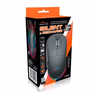 Belaidė 2-in-1 pelė (BT/RF) TYLIOJI IR ĮKRAUNAMA MT1124