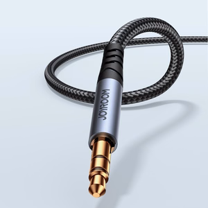 Audio adapteris Joyroom (SY-A08) 3,5mm į 3,5mm (p-p) 1,2m juodas