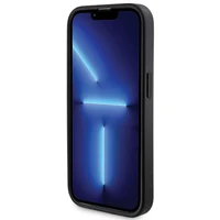 Guess 4G Metal Logo dėklas telefonui rinkinys iPhone 15 Pro + 5000mAh Magnetinė išorinė baterija - juoda
