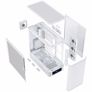 MODECOM kompiuterio korpusas Volcano AQ500 ARGB Midi Balta