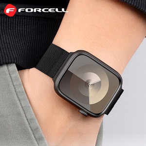 FORCELL F-DESIGN FA14 magnetinis nerūdijančio plieno dirželis APPLE laikrodžiui 42 / 44 / 45 / 49 mm rožinis