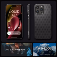 Spigen Liquid Air iPhone 15 Pro dėklas - matinė juoda