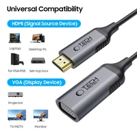 Tech-Protect UltraBoost HDMI / VGA FULL HD 60 Hz adapteris - juodas