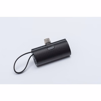 Išorinė baterija Forcell F-Energy Power Plug F5K3 PD 20W 5000 mAh su įmontuotu jungtimi USB C juoda