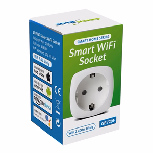 GreenBlue WiFi nuotoliniu būdu valdoma rozetė Android/iOS/Alexa/Google Home energijos suvartojimas laikmatis maks. 3680W tipas F GB720 F