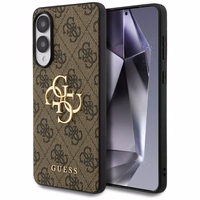Guess Big 4G Logo Classic Logo dėklas Samsung Galaxy S25 Edge - rudas