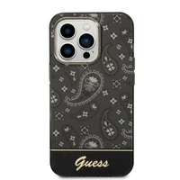 Guess Bandana Paisley iPhone 14 Pro 6.1" dėklas - juodas