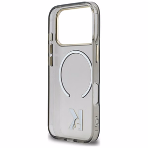 Karl Lagerfeld IML K Head Logo MagSafe Dėklas for iPhone 17 Pro Max - juodas