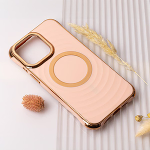 "Circle Glam Mag" dėklas "iPhone 16 Plus" 6,7" rožinis