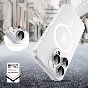 Tech-Protect MagSlim Magnetinis dėklas telefonui iPhone 16 Pro - baltas
