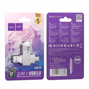 HOCO atmintukas USB A + Type C UD10 32GB USB3.0