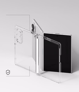 Ringke Fusion Flap dėklas, skirtas Samsung Galaxy Z Fold 8 – skaidrus