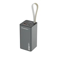 Išorinė baterija Wozinsky K65+ 65W 30000mAh 2x USB-C, 1x USB-A 65W - pilka