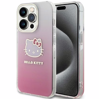 Hello Kitty IML Gradient Electrop Kitty Head dėklas telefonui iPhone 14 Pro Max - rožinis