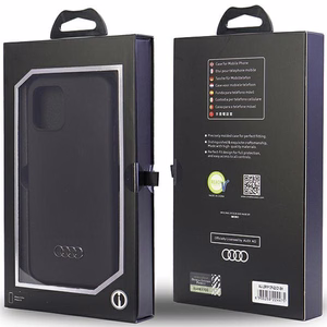 Audi Silikono dėklas telefonui iPhone 12 / 12 Pro 6.1 – juodas