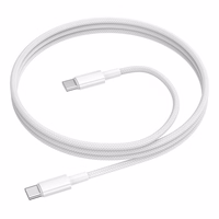 USB kabelis Borofone BX117 60W USB-C to USB-C 1.0m baltas