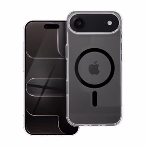 Drop Glue spalvingas magnetinis dėklas telefonui, suderinamas su MagSafe, skirtas IPHONE 17 Air, juodas