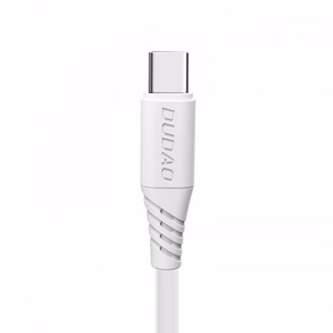 USB Laidas Dudao L2T baltas Type-C 100cm (iki 5A)