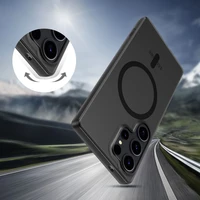 Tech-Protect MagSlim MagSafe dėklas telefonui Samsung Galaxy S25 Edge - matinis juodas