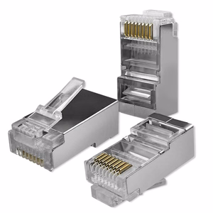 Qoltec 54556 RJ45 Modulinis Jungtis CAT6 FTP Paauksuoti Kontaktai 100 vnt.